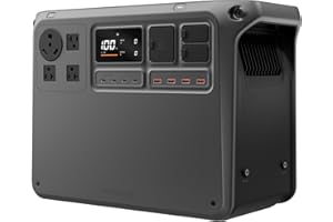 DJI Power 2000 Portable Power Station, 2048Wh LFP Battery, Compact Size, 3000W Stable Output, 0-80% Recharge in 55 Mins, Electric Generator for Home, Camping & RVs, Off-Grid