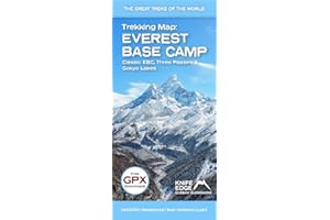 Everest Base Camp Trekking Map: Classic EBC, Three Passes & Gokyo Lakes