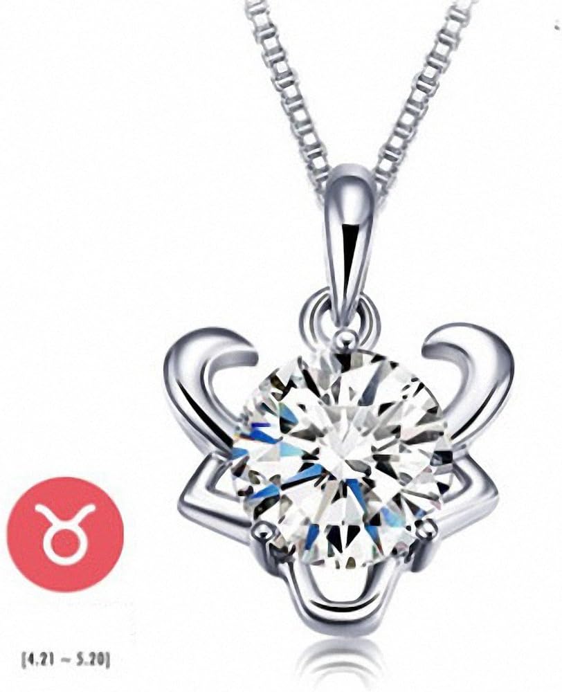 unique bull ox womens choker necklace rhinestone zodiac family birthstone Taurus pendant necklace