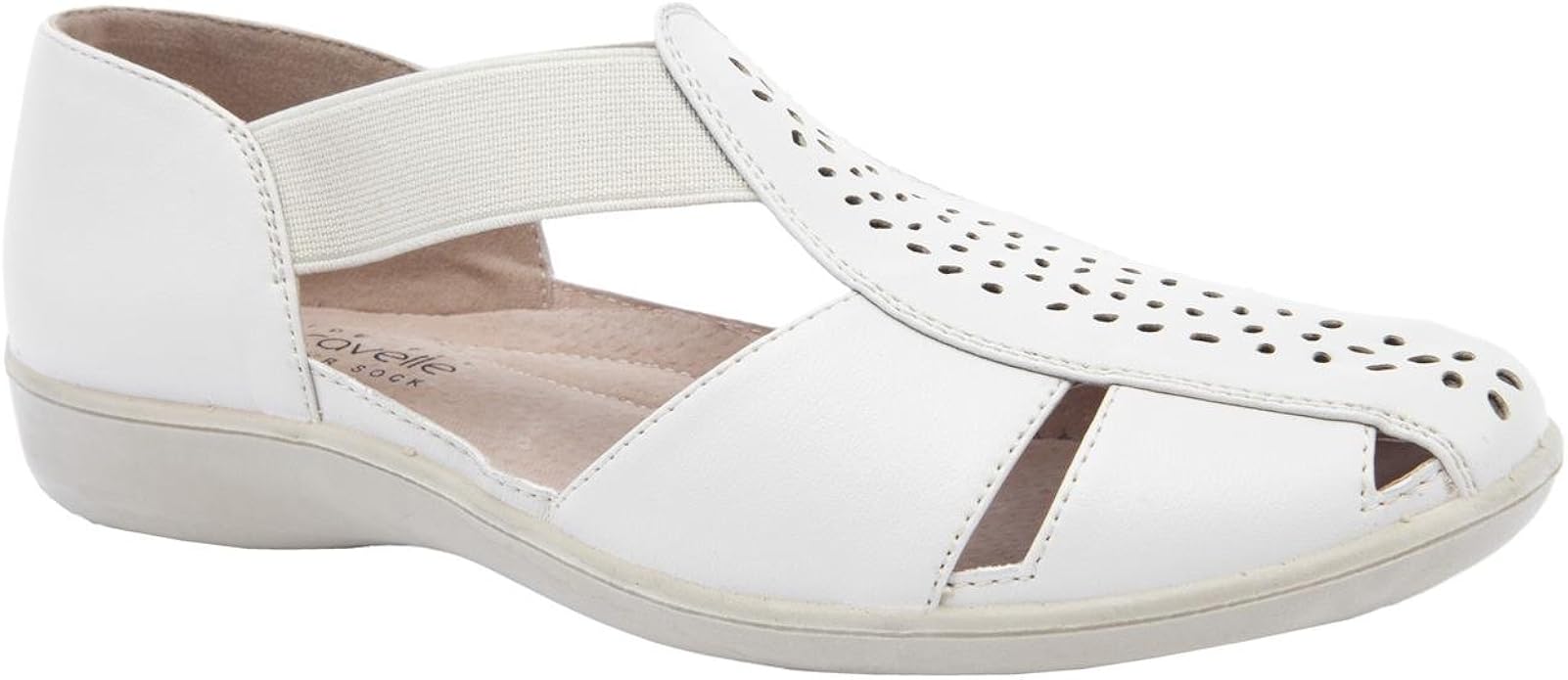 cream wide fit shoes