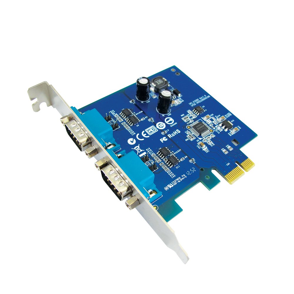 2-Port Auto-SW RS-422/485 PCI-E Card (2KV IEC Surge) (DB9) (IPC-E2202S)