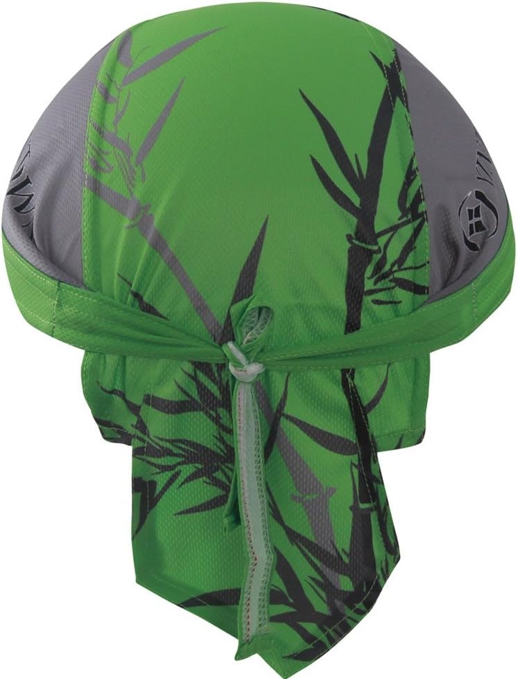 Xinzechen Cycling Cap Outdoor Sportswear Sweatband Fits Under Helmets Bamboo Green : Clothing