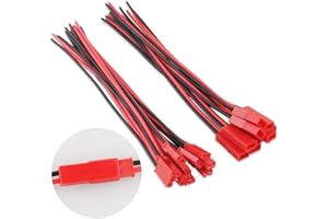 30 Pairs 22 AWG JST Plug Connector, 2 Pins Male Female JST Connector Plug with Cable Wire for LED Lamp Strip RC Toys Battery,
