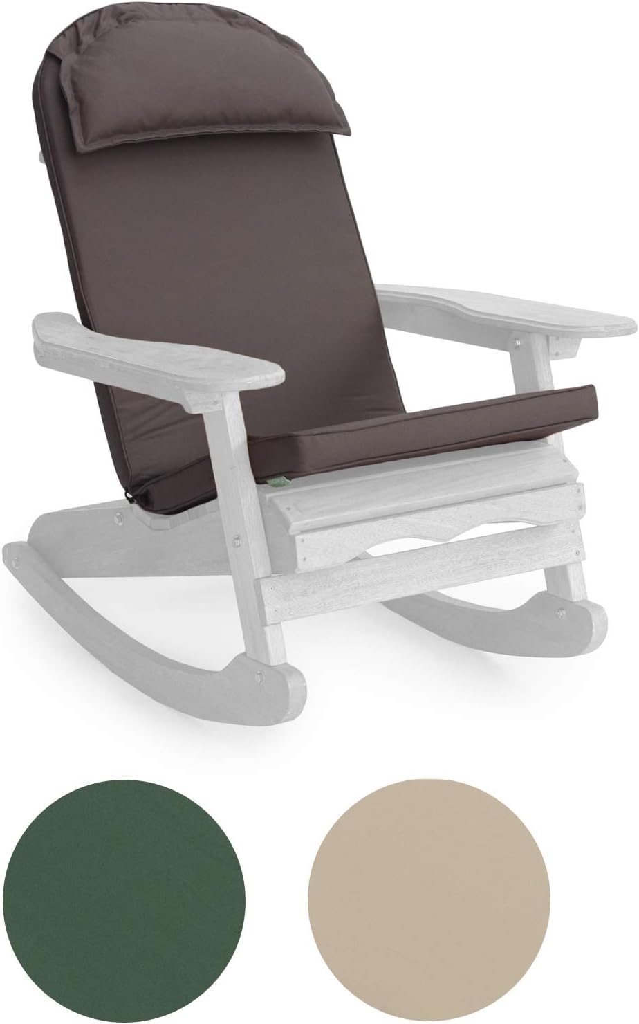 Gardenista® Adirondack Lounger Chair Seat Pad Cushion (Grey) Amazon