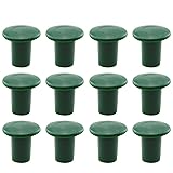 JCBIZ 12PCS Green Plastic Mushroom Rebar Safety