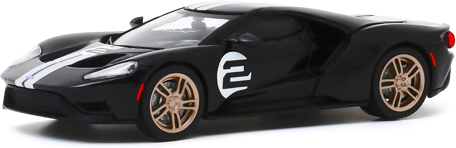 Greenlight 2017 Ford GT #2 '66 Heritage Ed. Black (1st Legally Resold 2017 Ford GT) Barrett-Jackson Auction Las Vegas 2019 1/43 Diecast Car 86178 - Image 3