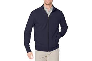�鶹�� Essentials Mens Lightweight French Terry Full-Zip Mock Neck Sweatshirt