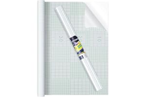 COSNIGHT Clear Contact Paper Peel and Stick for Plastic Book Cover Protector, 17.7in x 5ft Clear Protective Film for Book Covers, Paperback and Textbooks, Waterproof and Self Adhesive Transparent Vinyl Roll