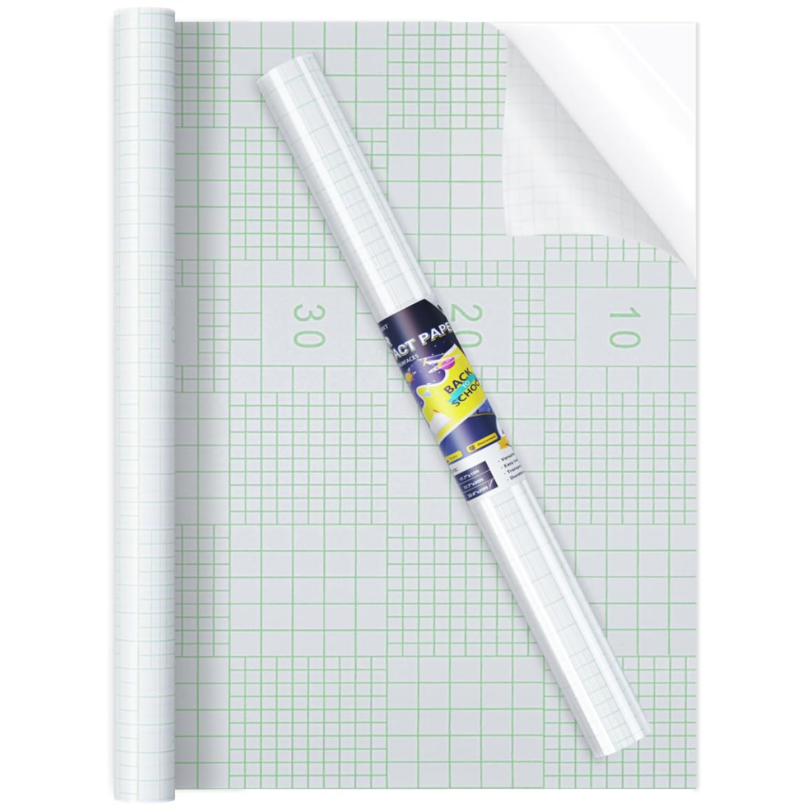 Photo 1 of Clear Contact Paper Peel and Stick for Plastic Book Cover Protector, 17.7in x 10ft Clear Protective Film for Book Covers, Paperback and Textbooks, Waterproof and Self Adhesive Transparent Vinyl Roll