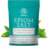 AROMATIKA Epsom Bath Salt Peppermint Oil 1000g Pure Magnesium Sulphate Relaxing view 2