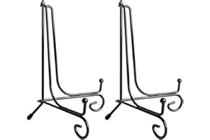 Teamkio Improved Anti-Slip Plate Holder Display Stand, Picture Frame Holder Stand, Easel Display Stand, Book Display Stand (10inch)