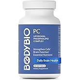 BodyBio PC - Phosphatidylcholine for Brain Health, Mental Clarity, Cognitive Function, Cellular Repair & Healthy Aging, Phospholipid Complex Supplement for Gentle Daily Detox