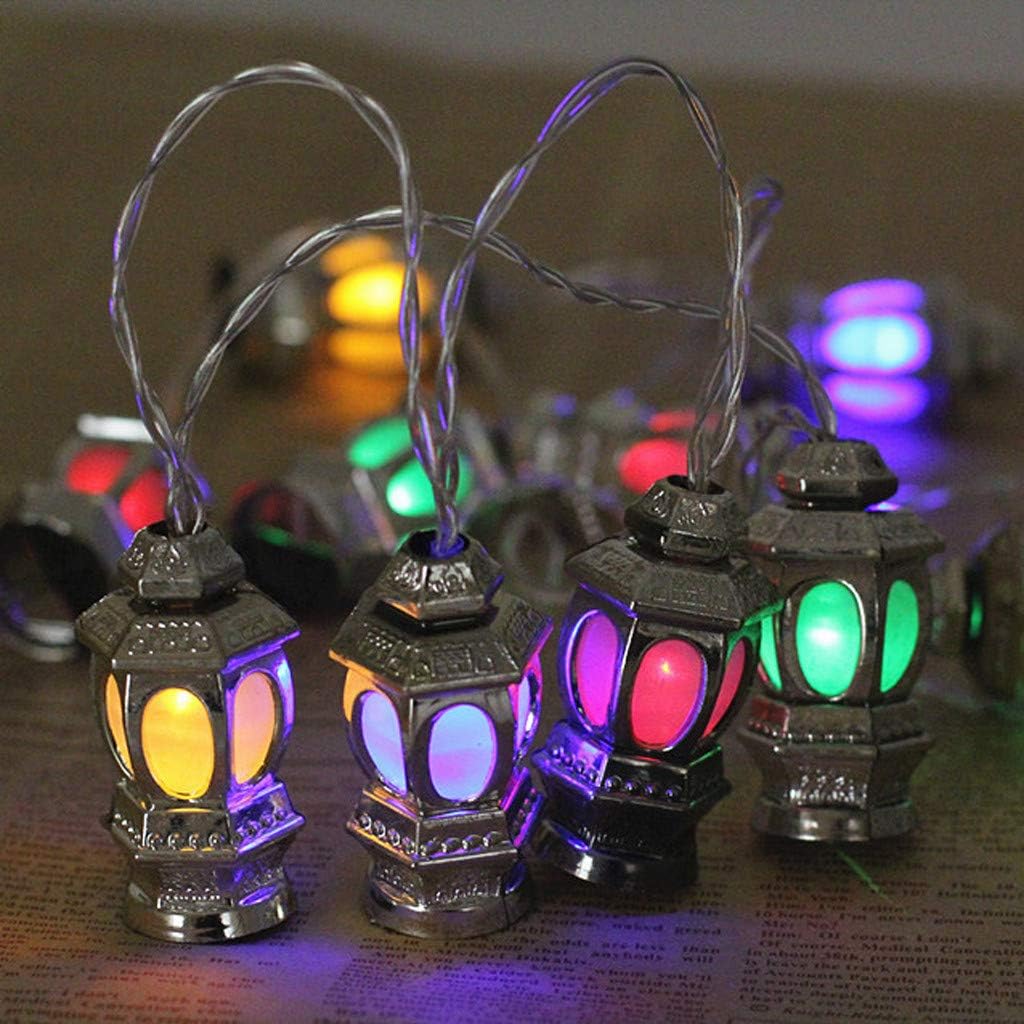2019HoHo LED String Lights,5.5 Feet 10 LED Micro Lantern Waterproof Fairy Lights for Ramadan/Eid Indoor Oytdoor Decorations