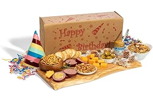 Dan the Sausageman's Happy Birthday Box For Him or Her Includes Beef Summer Sausage, Wisconsin Cheese, and Sweet Hot Mustard