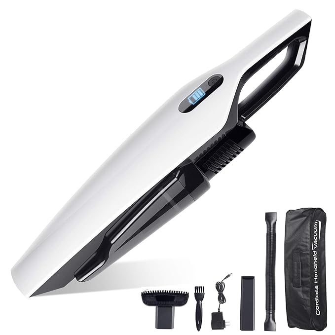 Handheld Vacuum Cordless, FUJIWAY 8kpa Vacuum Cleaner High Power