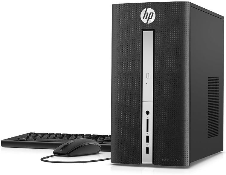 HP Pavilion 510 High Performance Premium Desktop Computer, AMD Quad Core A8-7410 Up to 2.5GHz, 8GB RAM, 1TB HDD, HDMI, DVDRW, USB 3.0, 802.11ac WiFi, Bluetooth, Windows 10 (Renewed)