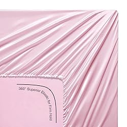 Lanest Housing Silk Satin Sheets, King Size Satin