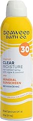 Seaweed Bath Co. Clear Moisture Mineral SPF 30 Broad Spectrum Sunscreen Spray - With Hydrating Algae, Coconut & Hyaluronic Ac