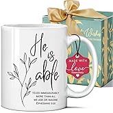 Christian Mug Gifts for Women, Religious Inspirational Spiritual Birthday Gifts for Friends, Coworkers, Christian Coffee Mugs for Mom Friend