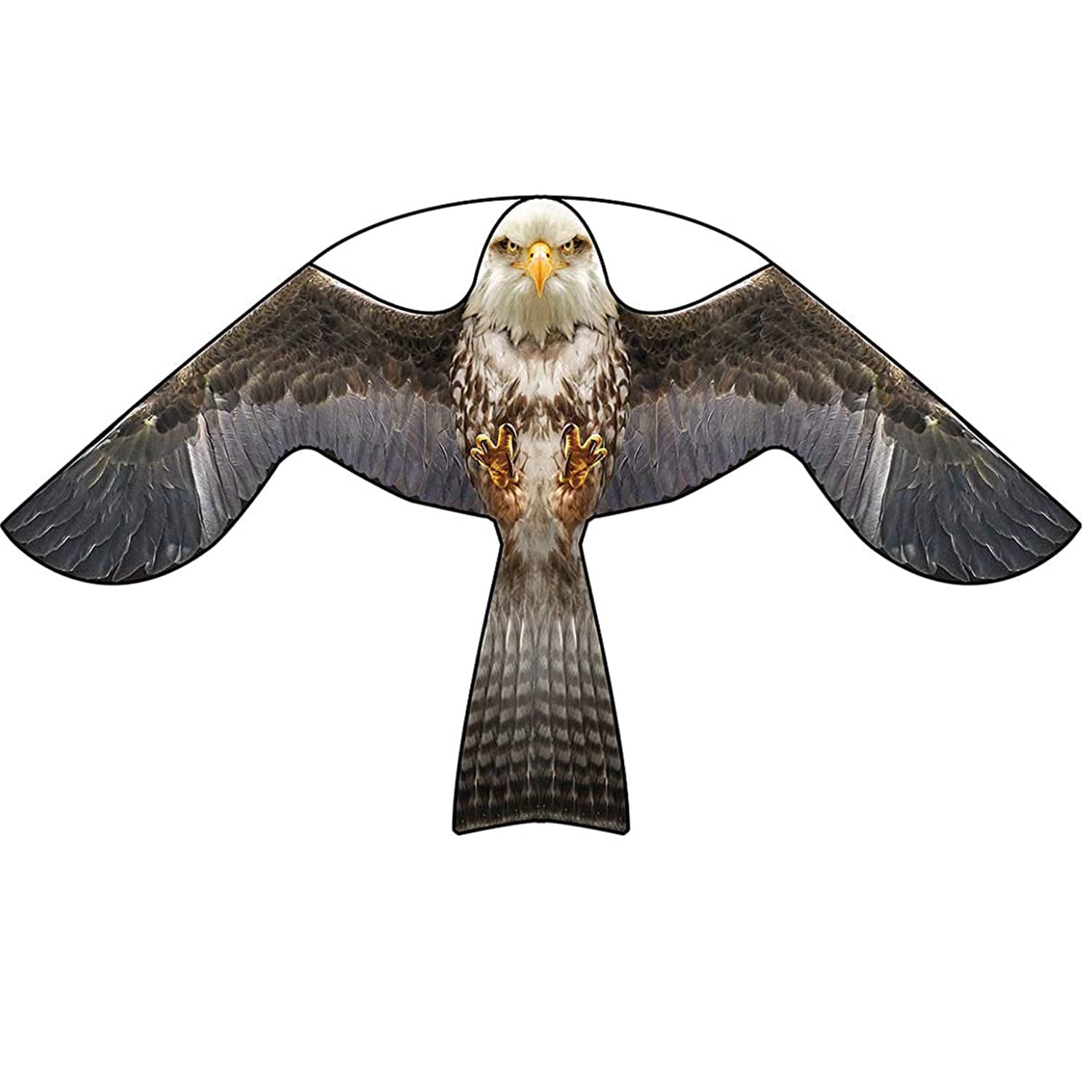 Laptony Bird Scarer Flying Kite Crops Farm Protector Bird Hawk Flying Kite (KITE ONLY)