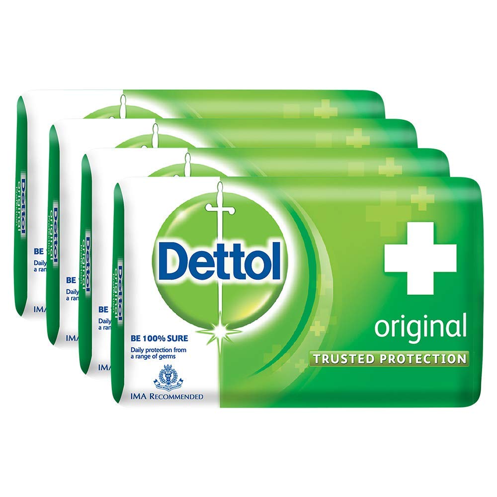 Lot De 4 Savons Dettol Original 105g - Antiseptique Et Désodorisant - Neufs