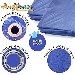 COMFITWEAR Standard Tarp Cover Reinforced Grommet