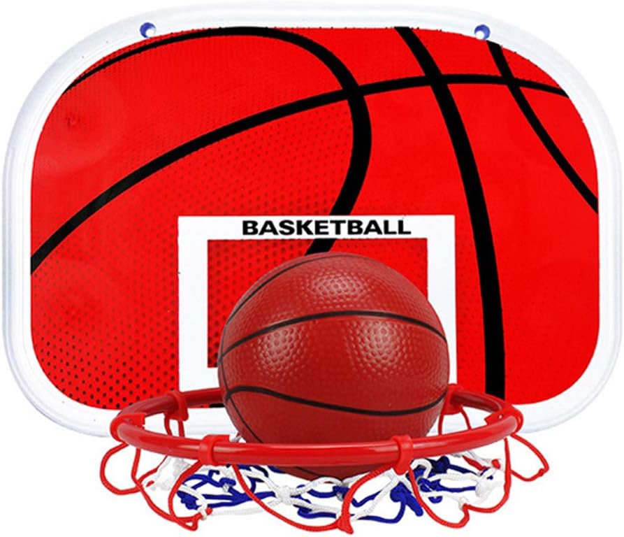 Kegiit Children Hanging Style Basketball Hoop Set Height Adjustable Portable Indoor Sports Toy