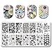 Born Pretty Flower Theme Nail Art Stamping Template Image Plate BP-L024