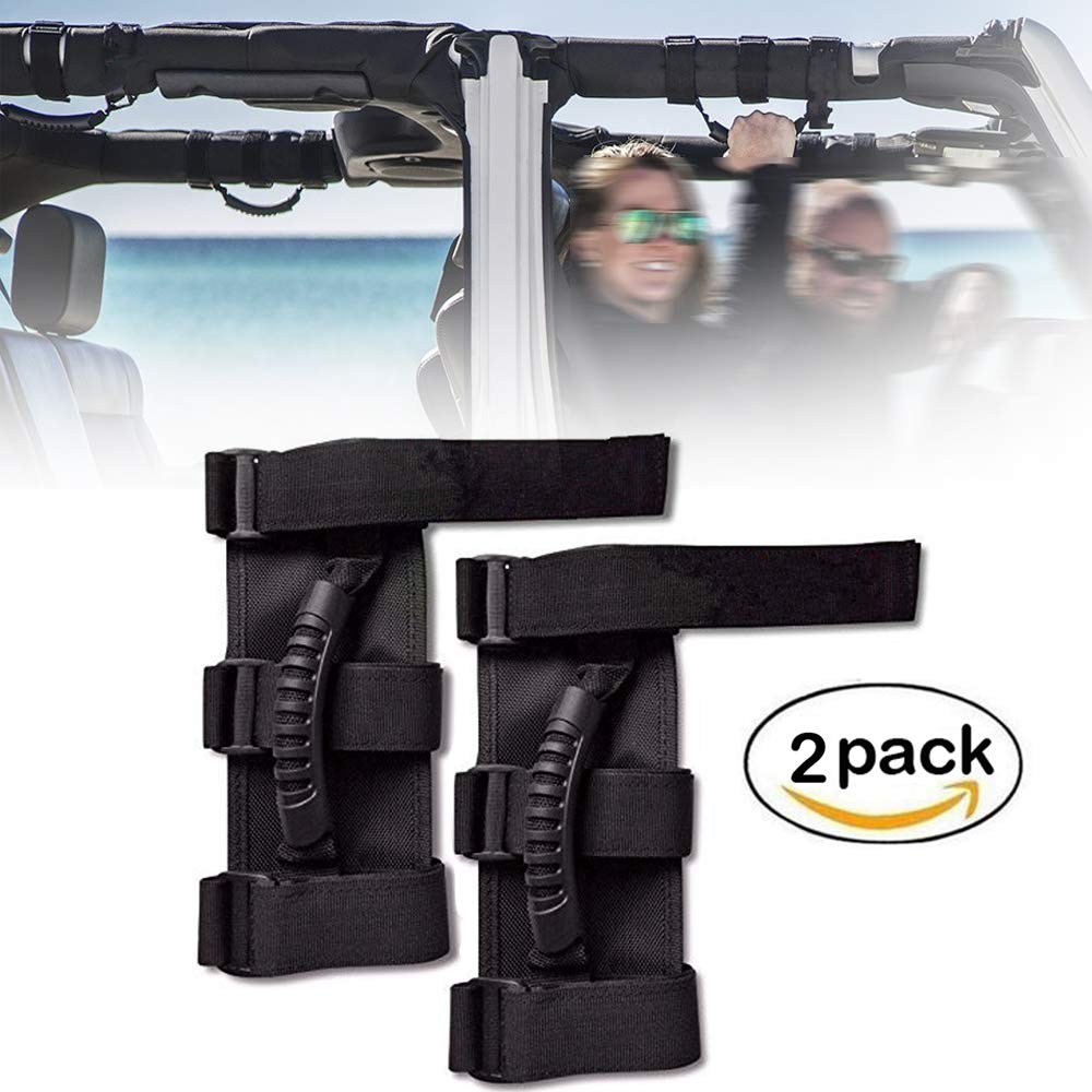 Waterluu Jeep Wrangler Roll Bar Grab Handles Comouflage Grab Handles
