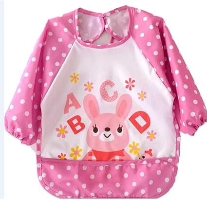 Gongff Tablier Dessin Anime Animaux Mignons Imprimer Bavettes Tablier Infant Bebe Enfants Etanche A Manches Longues Autocollants Bavoir Tablier Bebe Pour Enfants Amazon Fr Cuisine Maison