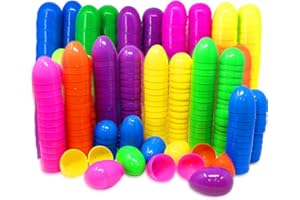 WODMAZ 100 Pack Bulk Easter Eggs, Plastic Easter Eggs Assortment - 2.4" Bright Colors Easter Eggs For Filling Candy Treats, Easter Party Favor, Easter Eggs Hunt Easter Basket Stuffers Fillers