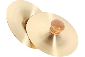 ARTIBETTER 2pcs Finger Cymbals Percussion Instrument Metal Finger Cymbals Silver Dance Finger Zills for Playing