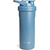 Smartshake Insulated Stainless Steel Blender Shaker Cup for Protein Mixes, Shakes and Pre Workout – 750ml 25oz Double-Walled Vacuum Insulated Water Bottle for Cold Drinks – BPA-Free (Faded Blue)