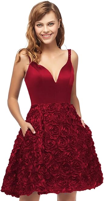 red short prom dresses 2019
