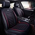 otoez Car Seat Covers Full Set Faux Leatherette Automotive Seat Covers 5 Seats Universal Fit for Most Sedan SUV Truck Pick-up Waterproof Vehicle Front and Back Cushion Protector (No Pillow)