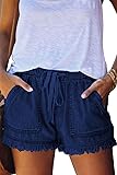YOCUR Womens Jean Shorts High Waisted Drawstring