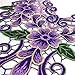 Embroidered Lace Purple Neckline Collar Applique Motif Venise Scrapbooking Embellishment Trimming Patches Sewing Accessories 1 Pc