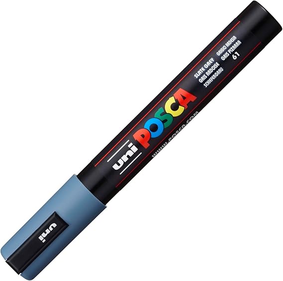 Posca Acrylic Paint Marker, Medium, Slate Grey Arts
