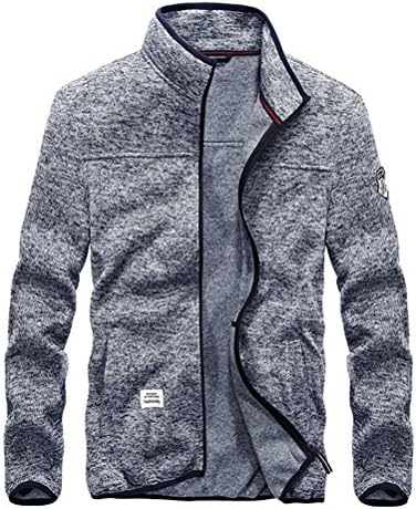 Blala Hoodies Men Sweatshirts Casual Fashion Zipped Stand Collar Knitted Men's Hoodie England Style 4XL Gray XL