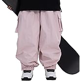 SNOWVERB Winter Baggy Ski Snowboard Pants, Waterproof Snow Cargo Pants for Skiing and Snowboarding, Unisex Loose Fit Pants