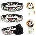 PETFAVORITES Rhinestone Floral Dog Cat Collar - Bling Dog Birthday Jewelry for Small Dogs Girl - Female Chihuahua Yorkie Clothes Costume Accessories, Adjustable Buckle (Pattern B, Size S)