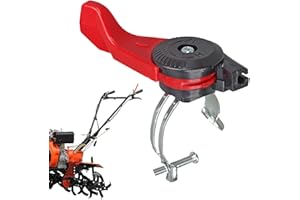 One-Handed Control Throttle Swîtch - 170F Tiller Throttle Cable Lever Control, Handlebar Thumb Lever for Gasolìne Mini Tiller