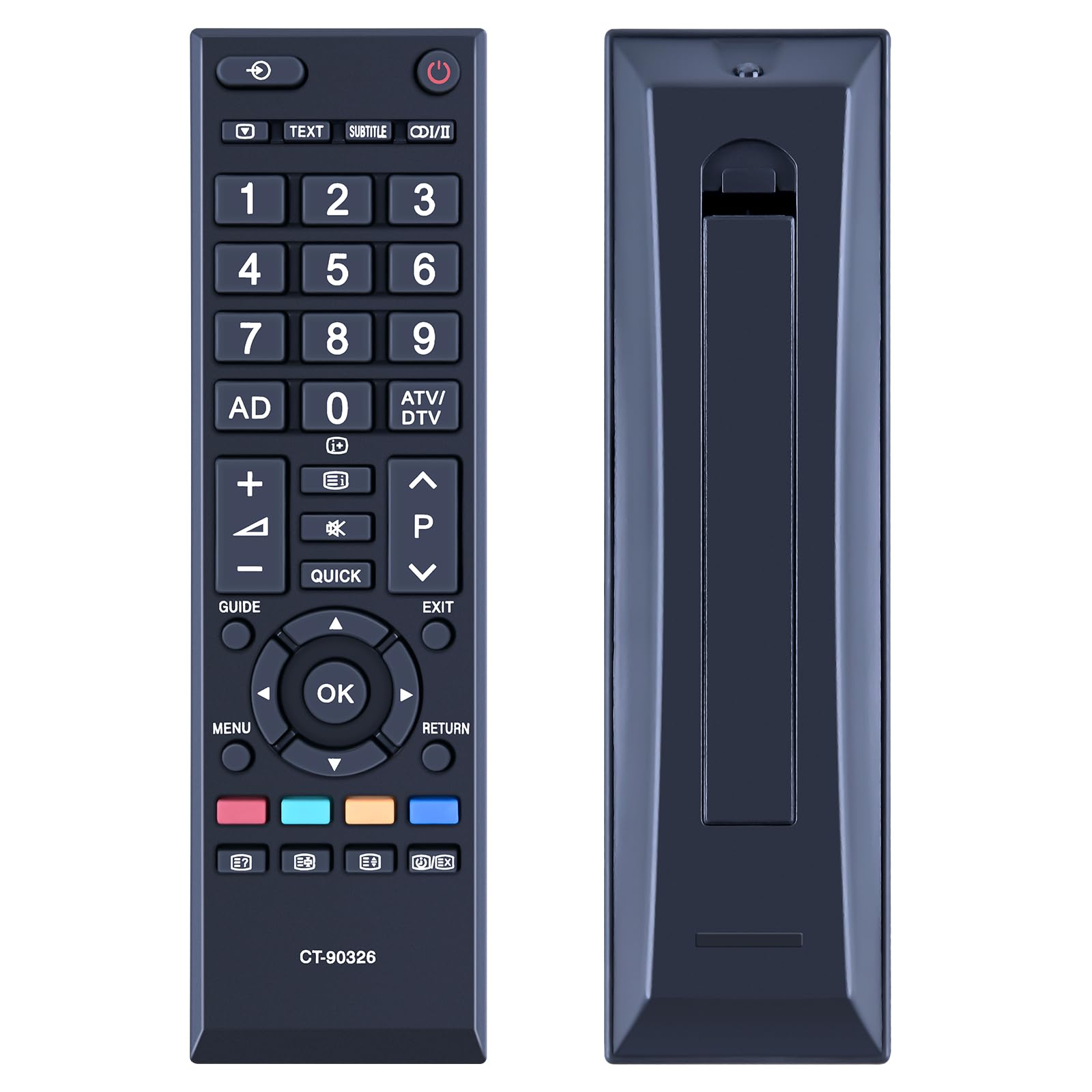 TCNOUMT New Replacement CT-90326 Remote Control Suitible for Toshiba TV 19AV613D 32RV635D 37RV635D 40LV665DB 32AV615DB 19AV615DB 42AV635D 42AV623D 42AV633D 42AV625D — image 1