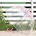 Dracarys Transparent Umbrella - Sakura Umbrella - Clear Cherry Umbrella - Flower Bubble Dome Shape Rain Umbrella - Half Automatic Umbrella for Girls Ladies and Kids – Dracarys (red)