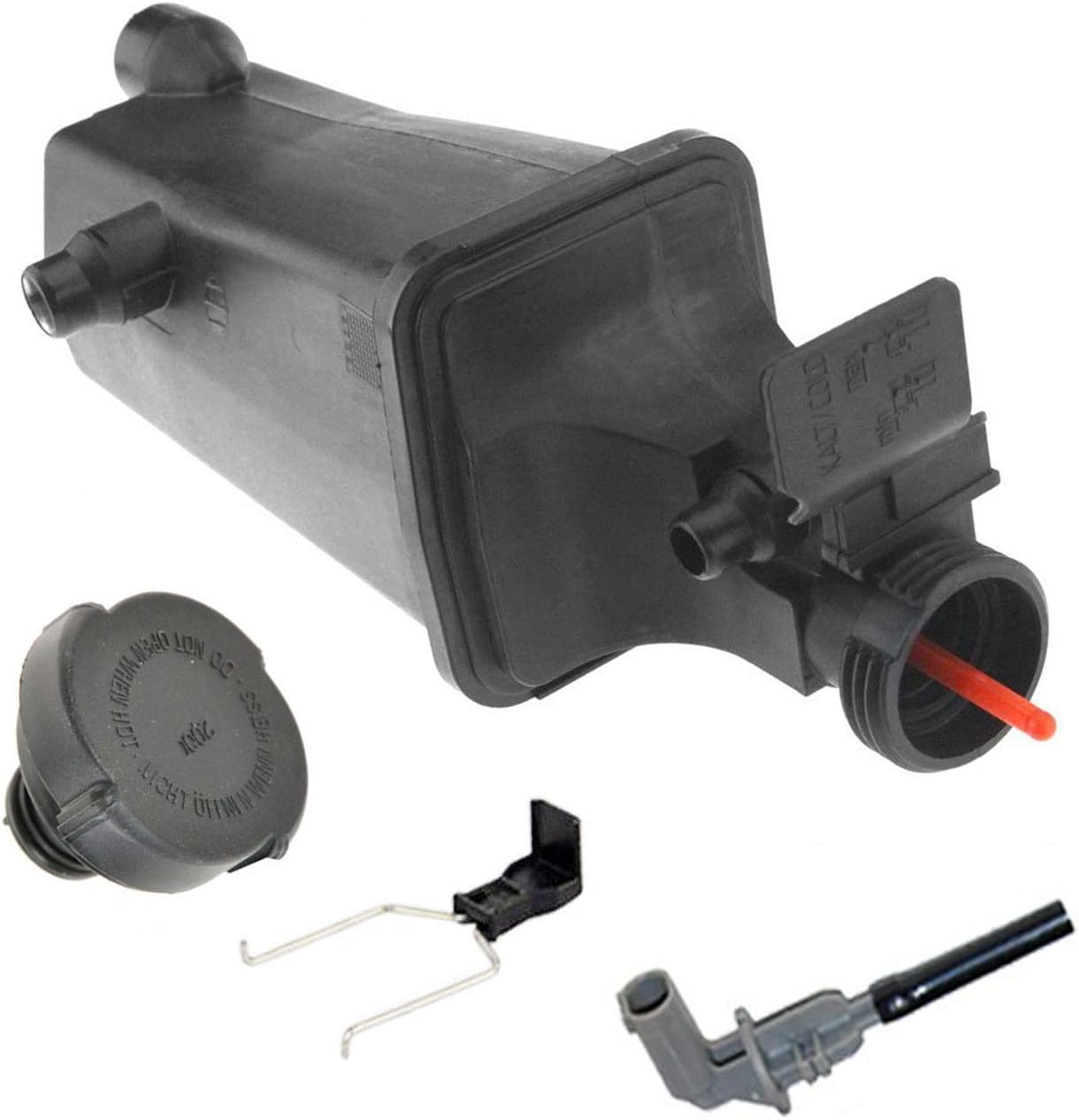 Coolant Reservoir Expansion Tank + Cap + Sensor + Clip Fit BMW E46 E53 E83 17117573781