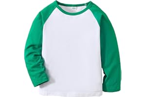 ZFZDRen 1-14Y Baby Baseball Tee Toddler Boys Girls Raglan T Shirt Kids Blouse Short Long Sleeve Casual Crew Neck Tops