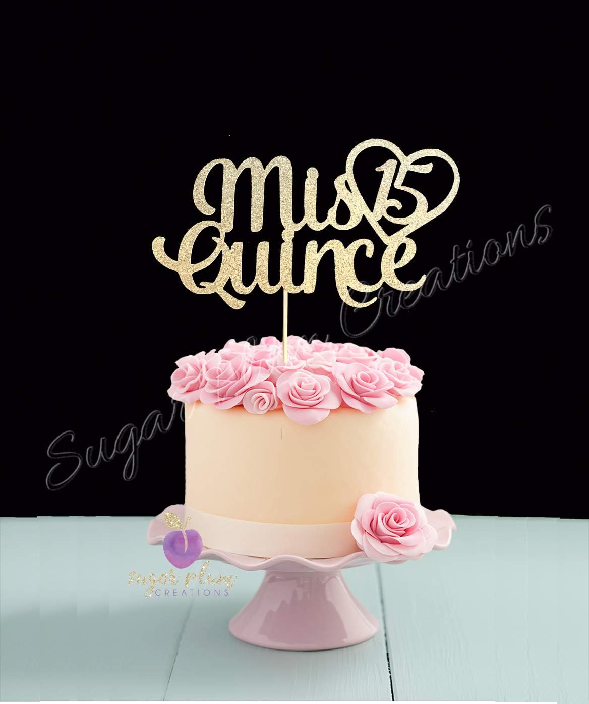 Sugar Plum Creations Mis Quince Cake Topper