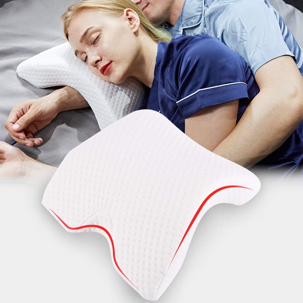 Womdee Memory Foam Pillow, Arched Pillow, Romantic Couple Sleeping