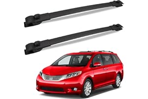 FengYu Roof Rack Cross Bars 220lb Compatible with 2011-2020 Toyota Sienna, Heavy Duty Aluminum clampers and Bars Cargobar Black Rooftop Rails Carrying Bag Luggage Canoe Bike Kayak Carrier