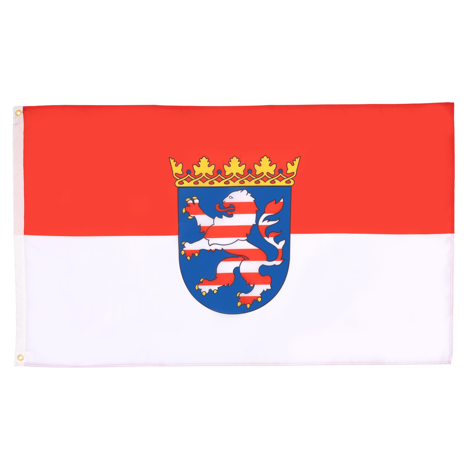 AZ FLAG - Thuringia Flag - 2x3 Ft - 100D Polyester Germany - German Region Of Thuringia Banner with Two Metal Grommets - Fade Resistant - Vivid Colors - 2' x 3' Feet - 90x60 Cm